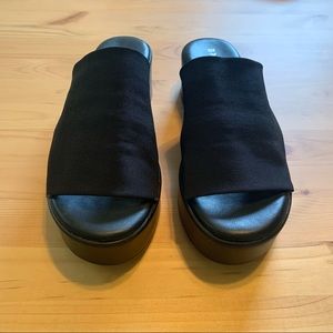 Black Platform Slides